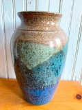 Studio Pottery Vase Signed 