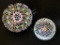 (2) Glass Paperweights W/Millefiori Patterns