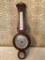 Vintage Mahogany Weather Barometer