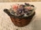 Lladro Porcelain Flower Basket