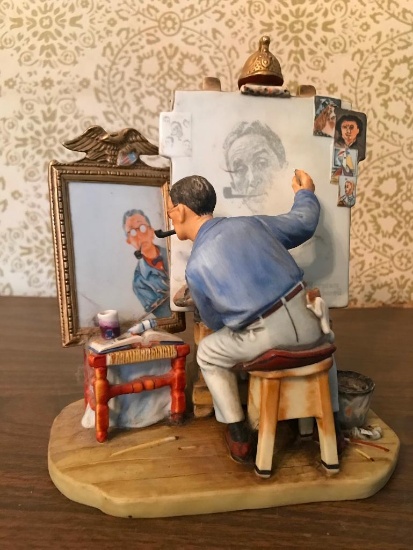 1978 Norman Rockwell "Self Portrait" Figure