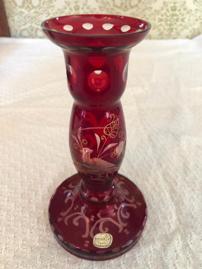 Vintage Bohemian Krystal Cut Vase