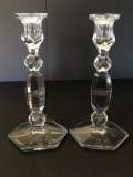Matching Crystal Candle Holders