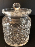 Waterford Crystal Biscuit Jar In Glandore Pattern