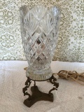 Vintage Glass Nightlight On Base