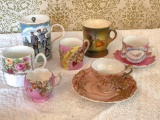 Group Of Mostly German Cups-Some W/Saucers