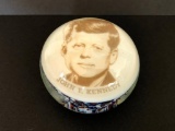 JFK Memorial Paperweight Artist Signed 