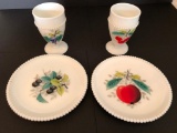 MIlk Glass Plates and Cups