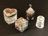(3) Silverplated Ring Holders