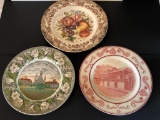 (3) English Transfer Ware Plates