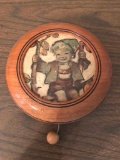 Reuge Swiss Music Box W/Hummel Picture