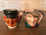 Royal Doulton & Japan Mini Toby Mugs