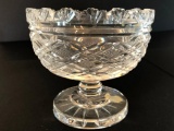 Waterford Crystal Stemmed Bowl W/Label