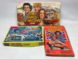 (3) Dukes Of Hazard Games & Puzzles