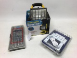 250W Work Light, Receptacle Kit, & (40) Pc. Socket Set In Case