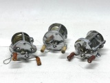 (3) Vintage Pflueger Baitcast Fishing Reels