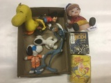 Group of Vintage Toys, Including Snoopy, Woodstock and More!