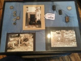 Display W/Silver Coins & Photo's