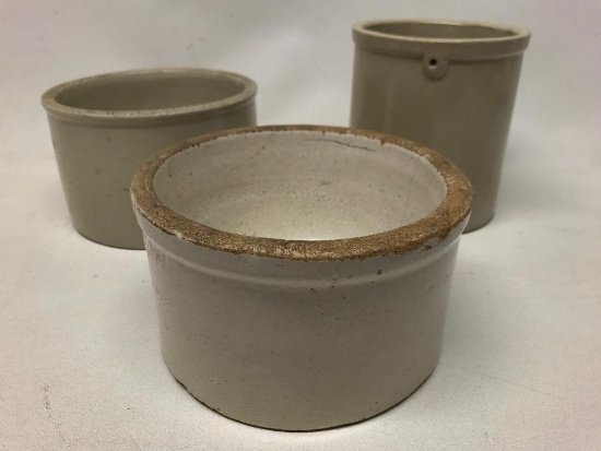 (3) Small Stoneware Bowls