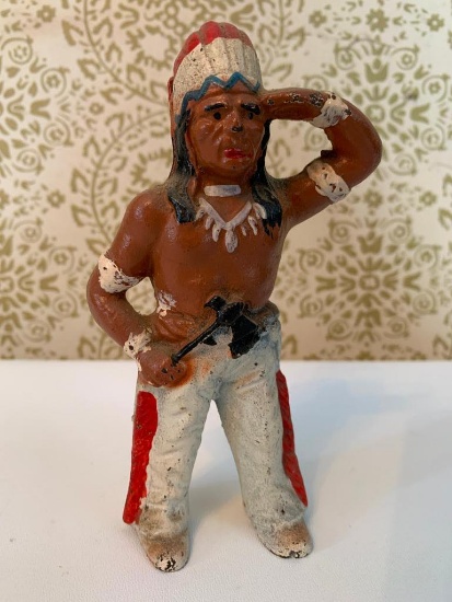 Cast Iron Bank Of Indian Chief