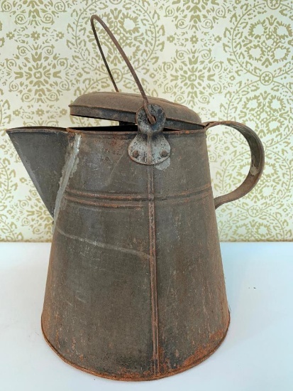 Antique Tin Coffee Pot