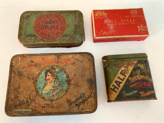 (4) Vintage Tobacco Tins