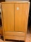 Vintage Maple 2-Drawers 2-Door Wardrobe