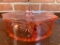 Pink Depression Glass Divided Candy Dish W/Lid