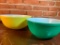 Vintage 2.5 & 4 Qt. Pyrex Mixing Bowls