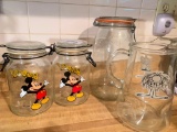 Group Of Counter Storage Jars