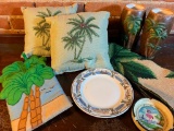 Group Of Items W/Palm Tree Design