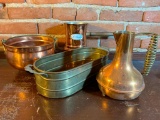 Group Of Copper & Brass Items