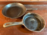 (2) Cast Iron Skillets