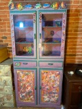 Unique Hand Painted Cabinet W/Fish Theme