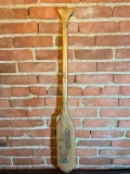 Wooden Oar W/Fish artwork