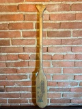 Wooden Oar W/Fish artwork