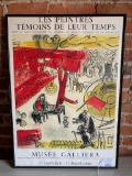 Framed 1963 French Gallery Poster