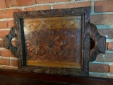 Carved Wooden Serving Tray