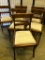 (6) Dining Room Chairs W/Padded Seats