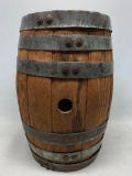 Antique Oak Barrel W/Bung Hole