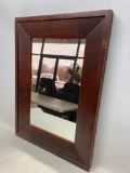 Antique Ogee Mirror W/Mahogany Veneers