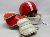 Vintage Child's Football Helmet & Pads