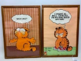 (2) Framed Garfield Prints
