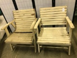(2) Vintage Porch Chairs-Painted