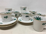 (8) Portugal Porcelain Demitasse Cups & Saucers