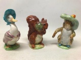 (3) Beatrix Potter Figures By Beswick, England