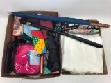 Group Of Ladies Scarf's, Eye Glass Cases, Umbrella, & Similar Items