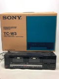 Sony Stereo Equipment: Stereo Cassette Deck Model TC-W3