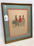 Framed & Matted French Military Print