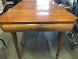 Antique 2-Pc. Sheraton Cherry Banquet Table W/(10) Spiral Twist Legs